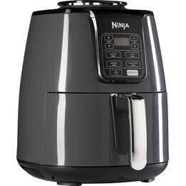 Fritadeira de ar Ninja, fritadeira sem óleo AF100EU, 4 funções de cozedura, antiaderente, 3,8 litros, 1500 W, cinzento/preto