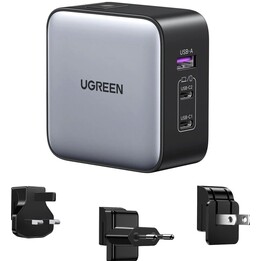 Ugreen USB-A+2*USB-C 65W Gan Fast Travel Charger