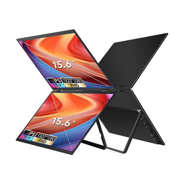 Monitor Extralink Smart Life Ultralekkie de 15,6" con dos pantallas para portátiles T01
