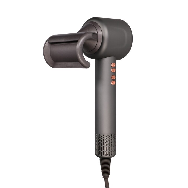 Extralink EX.95689 secador de cabelo 1500W 4 acessórios suporte cinza