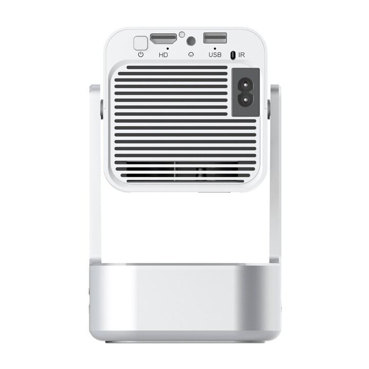 Proyector Inteligente Extralink Cine&karaoke - Ims360 Blanco | Proyector para Películas, Juegos y Música con 2 Micrófonos | 