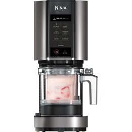 Ninja CREAMI Multifunction Ice Cream Maker, 1.4L Capacity, 3 Tubs, 7 Programs in Black and Silver