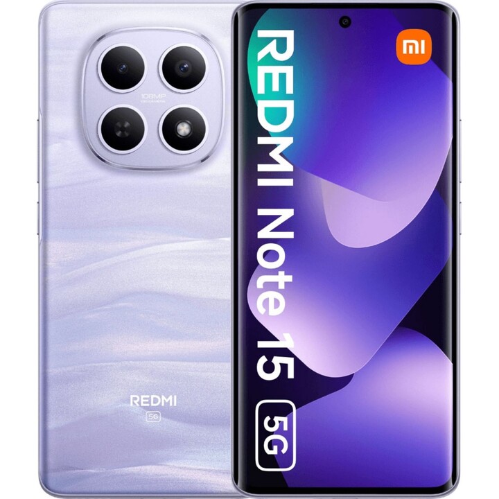 Xiaomi Redmi Note 15 5G, 6GB 128GB, 6.77 AMOLED, 5520mAh, Purple
