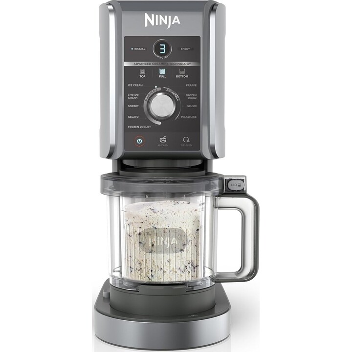 Máquina de Sorvete Ninja Creami Deluxe 10 em 1 NC502EU Prata