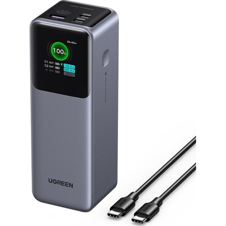 Bateria externa Ugreen Nexode 200W 25000mAh Power Bank com carregamento rápido