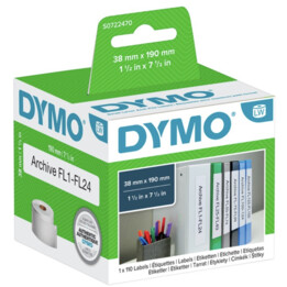 Dymo LW - Étiquettes pour petits classeurs - 38 x 190 mm - S0722470