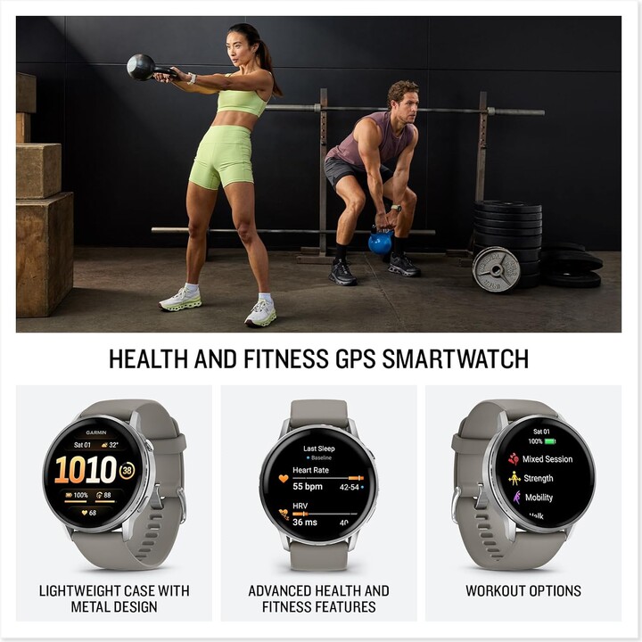 Garmin Venu 4 45 mm WiFi GPS Gris