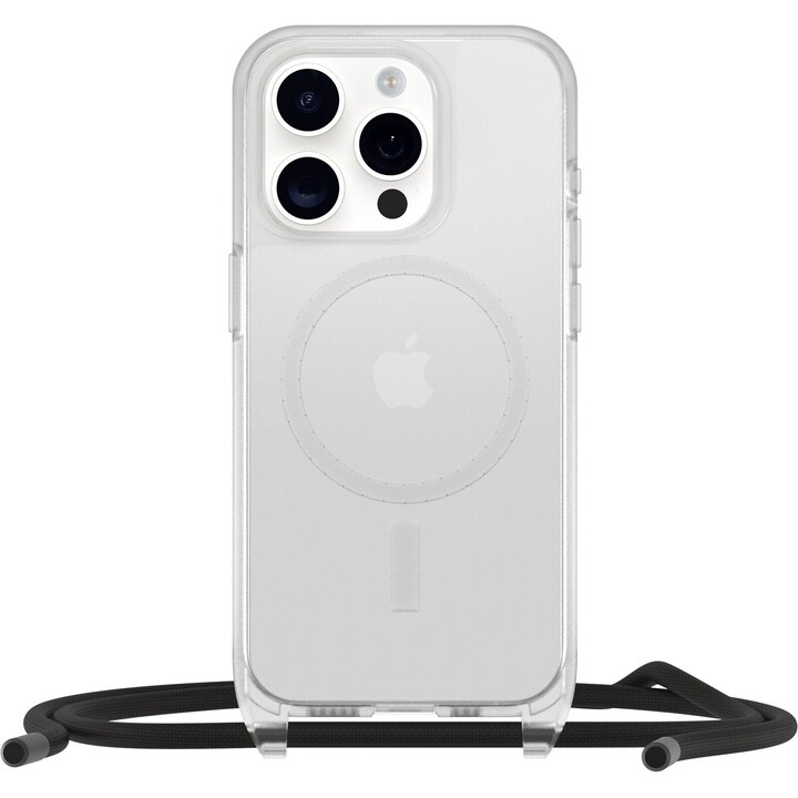 Otterbox React Necklace Clear Stardust Handyhülle, Rückseite, iPhone 15 Pro
