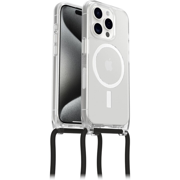 Otterbox React Necklace Clear Stardust Handyhülle, Rückseite, iPhone 15 Pro