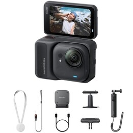 Insta360 GO Ultra Digital Sports Camera Creator Pack/ 4K/ Angolo di visione a 360°/ Nero