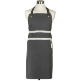 Le Creuset Kitchen Apron, High-quality adjustable textile protector resistant to stains and heat, Grey
