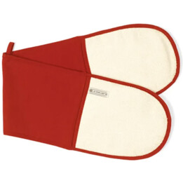 Gant de four double Le Creuset Cerise