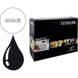 Toner lexmark laser x654x31e / x654de/ 654 / 656de / 658de negro 36000 paginas
