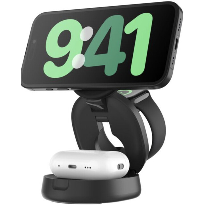 Belkin - WIZ034KQBK Caricatore per dispositivi mobili per cuffie, smartphone e smartwatch - Caricatore wireless USB nero