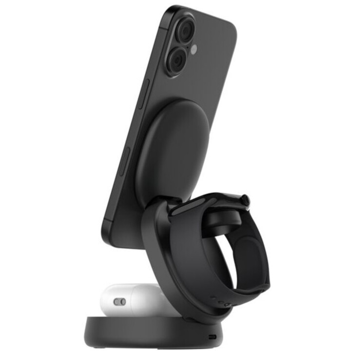 Belkin - WIZ034KQBK Caricatore per dispositivi mobili per cuffie, smartphone e smartwatch - Caricatore wireless USB nero