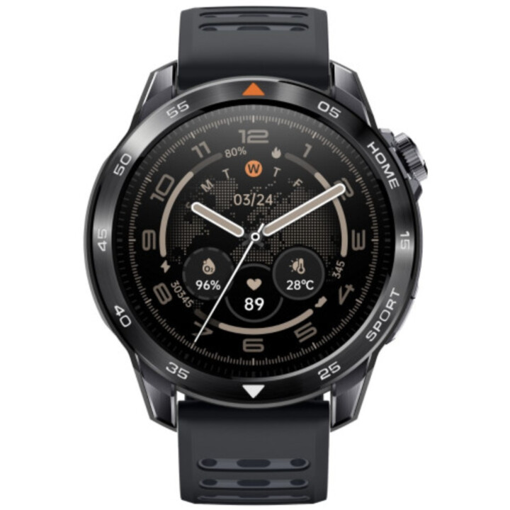 Mibro GS Pro 2 Smartwatch, Padel-Statistik, GPS, 5ATM, 1,43" AMOLED-Display, 20-Tage-Einschaltautomatik, Dual-Armband, grau
