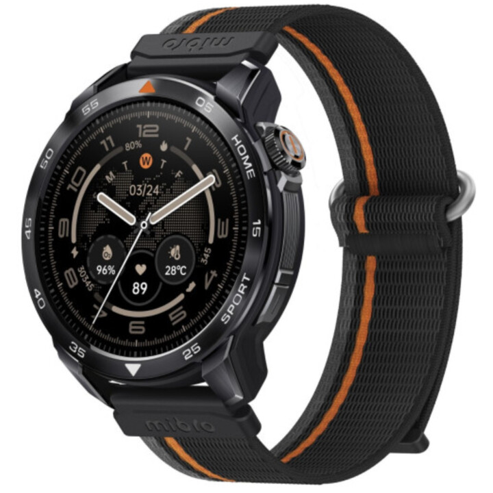 Mibro GS Pro 2 Smartwatch, Padel-Statistik, GPS, 5ATM, 1,43" AMOLED-Display, 20-Tage-Einschaltautomatik, Dual-Armband, grau