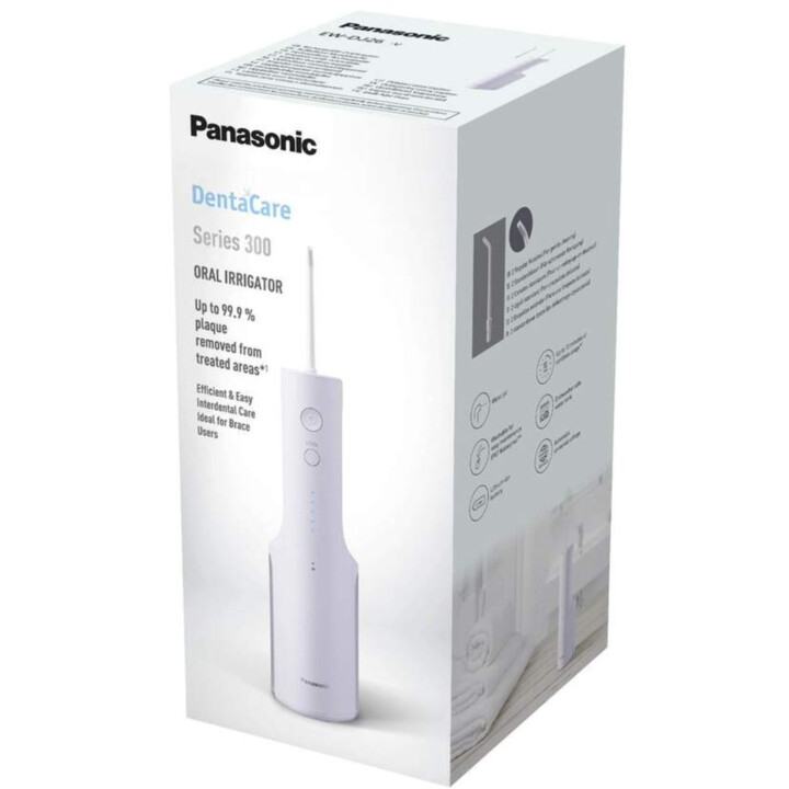 Panasonic EWDJ26V303 Portable Water Flosser - 50 Seconds, 5 Modes, White