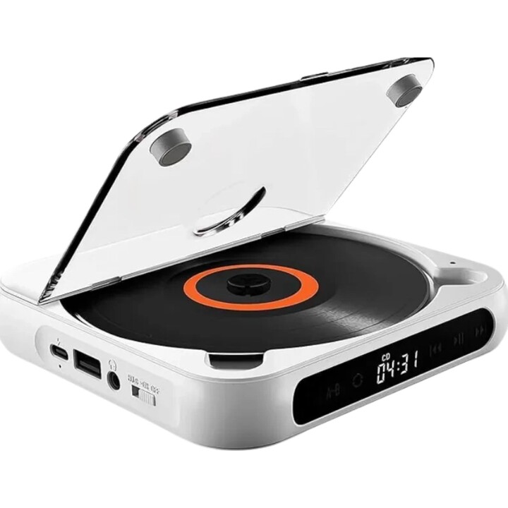  KC-918 Riproduttore Estereo portatile Bluetooth di CD Bianco