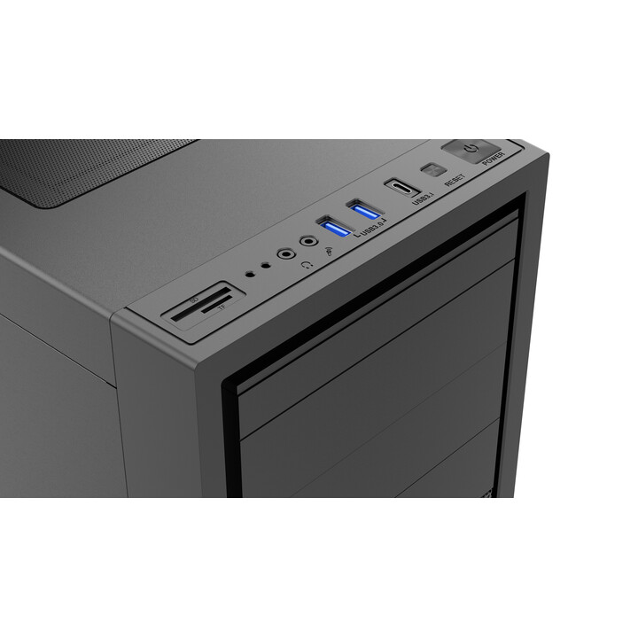 Case per computer Gembird Fornax K500 ATX, Midi Tower, Nero