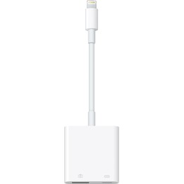 Apple Lightning to USB 3 adapter for cameras White