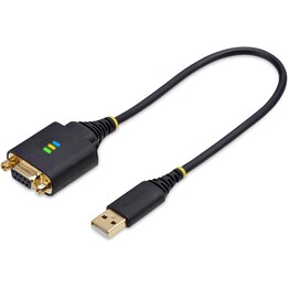StarTech.com 1 Fuß/30 cm serielles USB-auf-Nullmodem-Adapterkabel