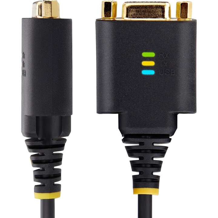 StarTech.com Cabo adaptador serial USB para modem nulo de 1 pé/30 cm
