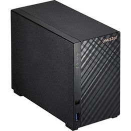 ASUSTOR Tower NAS Server, 2 Bays, Realtek 1GB DDR4, Diskless, Drivestor 2 Gen2
