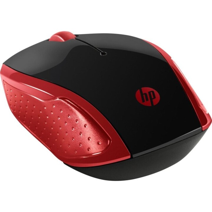 Mouse ottico wireless HP 200 1000 DPI rosso imperiale