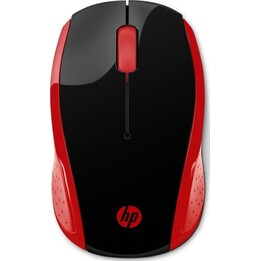 Souris optique sans fil HP 200 1000 DPI Rouge impérial