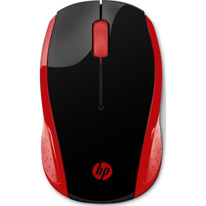 HP 200 Ratón Óptico Inalámbrico 1000 DPI Rojo Imperial