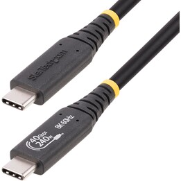 StarTech.com 1m USB4 Kabel, USB-IF Zertifiziertes USB-C Kabel, 40Gbps Datenübertragung, 240W (5A)Power Delivery, 8K120Hz / 4K 24