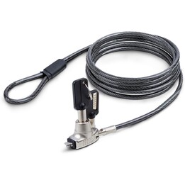 StarTech.com Slim Lock Noble Wedge® Slot Compatible, 5ft (1.5m) Locking Cable, Anti-Theft Security For Laptop/Notebook, Cut-Resi