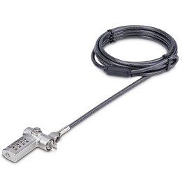 StarTech.com Cabo universal antifurto para laptop de 2 m - serializado - compatível com Noble Wedge/Nano/K-Slot