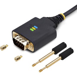 StarTech.com 1P3FFCB-USB-SERIAL Cable adaptador USB a serie de 1 m negro