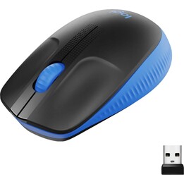 Logitech M190 Full Size Wireless Mouse 1000DPI Blue