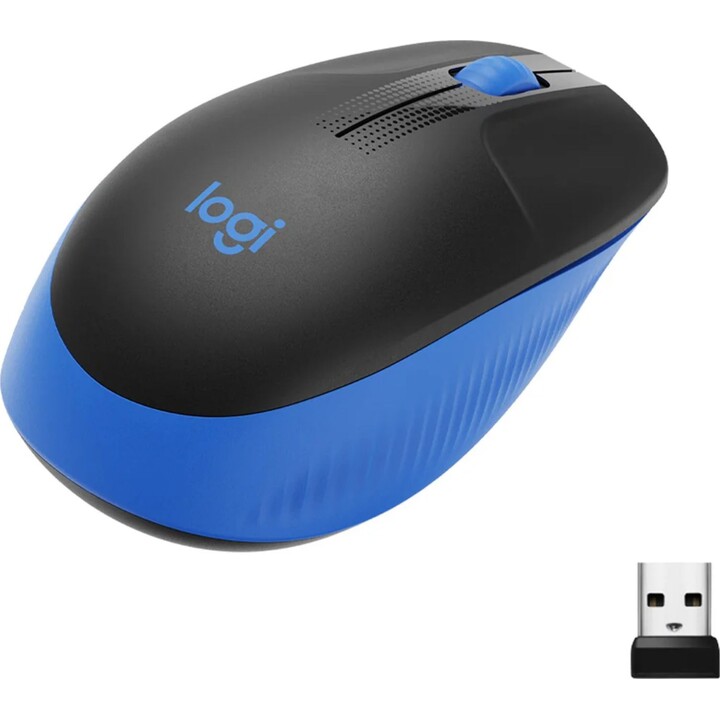 Mouse wireless di dimensioni standard Logitech M190 1000 DPI Blu