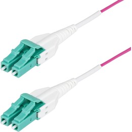 StarTech.com OM4RLCLC1M Cabo InfiniBand/Fibra Ótica 1 m LC OFNR Violeta