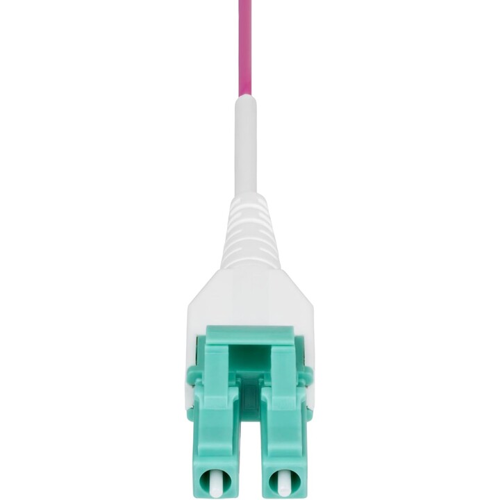 StarTech.com Cable de Fibra Óptica Multimodo OM4 LC a LC UPC de 1m - 50/125µm - 40G/100G - Violeta Érica - LOMMF/VCSE - Cable Un