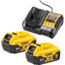 Dewalt DCB1104P2-QW kit 2 XR 18V ​​5Ah batteries and charger