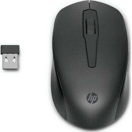 Mouse wireless HP 150 fino a 1600 DPI Connessione a 2,4 GHz Tre pulsanti e rotella di scorrimento Nero