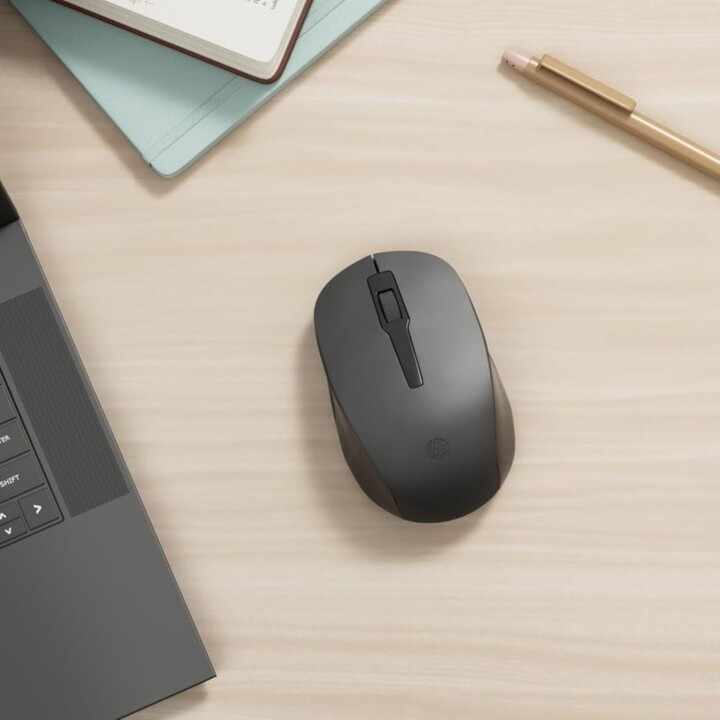 Mouse wireless HP 150 fino a 1600 DPI Connessione a 2,4 GHz Tre pulsanti e rotella di scorrimento Nero