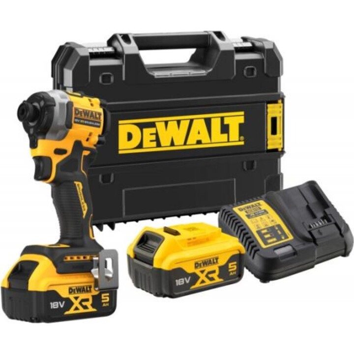 DeWalt DCF850P2T-QW Visseuse à percussion 18V XR 5.0Ah Li-ion en mallette Tstak
