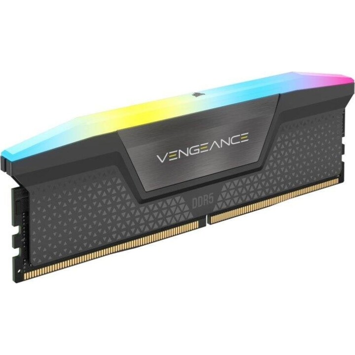 Corsair Vengeance RGB RAM-Speicher 64 GB (2 x 32 GB) DDR5 5600 MHz CL40 AMD EXPO Intel XMP Grau