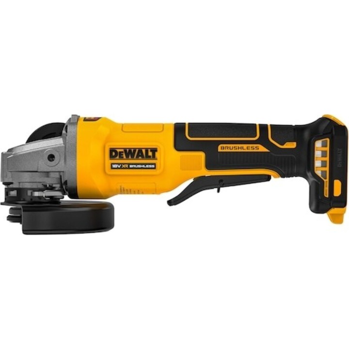 Smerigliatrice angolare DeWalt DCG408NT-XJ 18V XR con interruttore a uomo morto da 125 mm in valigetta TSTAK senza batterie e ca
