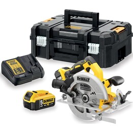 DeWalt DCS570P2-QW DCS570P2 XR 18V 5.0 AH Akku-Kreissäge im TStak-Koffer