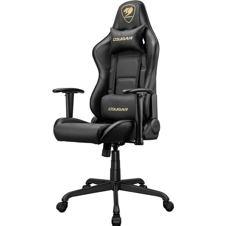Cougar Armor Elite Royal Gaming Chair, Black and Gold