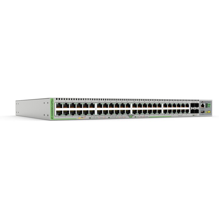 Switch Allied Telesis GS980MX/52PSM 48 porte L3 PoE+ 40x1G 8xMulti-Gig 4x10G SFP+ 370W Budget impilabile