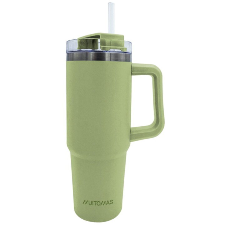Multitomas - TRAVELMUG900GN Reisebecher 900ml Grün Edelstahl