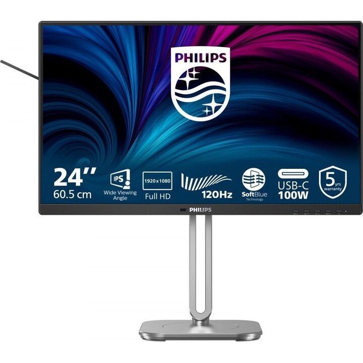 Monitor Philips 24B2U4301/00 23.8" FullHD 120Hz IPS USB-C Altavoces VESA RJ45